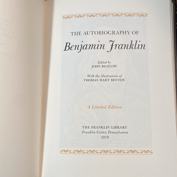 The Autobiography of Benjamin Franklin, Franklin Library Limited Edition Book - Picture 6 of 9
